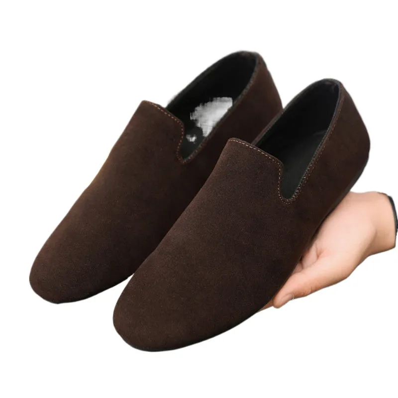 Spring and summer social guy casual shoes trendy shoes Doudou shoes men's lazy shoes cover feet and pedal men's shoes foreign trade