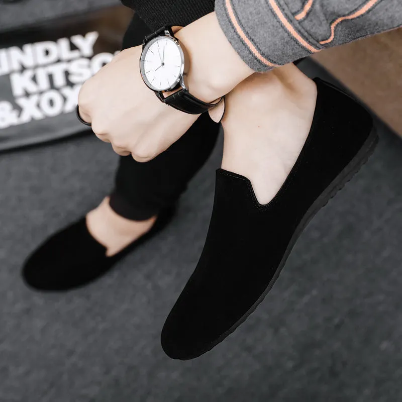 Spring and summer social guy casual shoes trendy shoes Doudou shoes men's lazy shoes cover feet and pedal men's shoes foreign trade