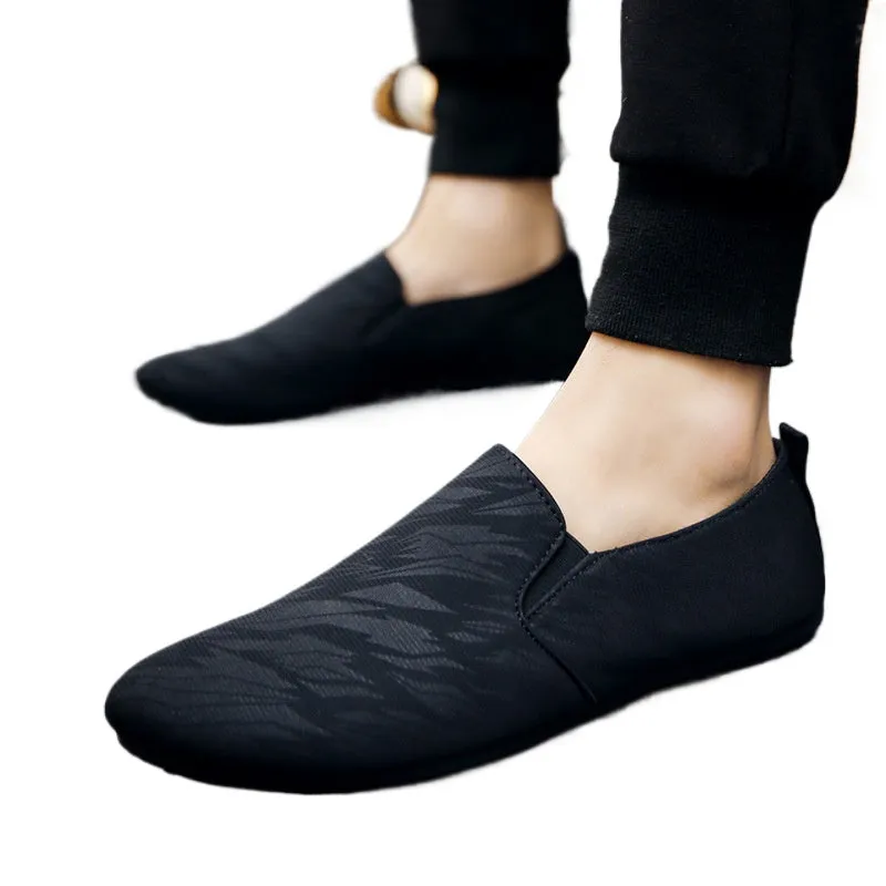 Spring society guy casual shoes trendy shoes Doudou shoes men's lazy shoes cover feet one pedal men's shoes foreign trade large size
