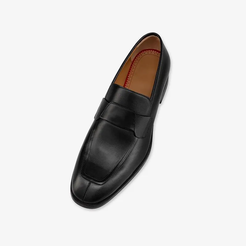 Square Toe Slip-On Buckle Loafers