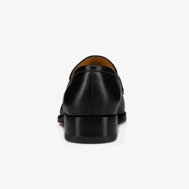 Square Toe Slip-On Buckle Loafers