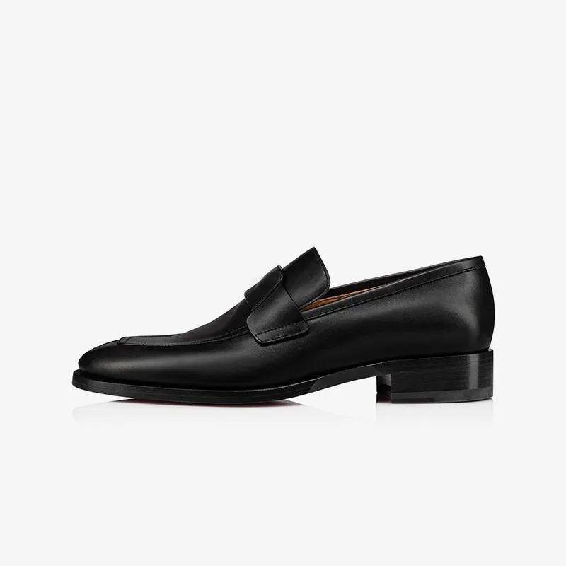 Square Toe Slip-On Buckle Loafers