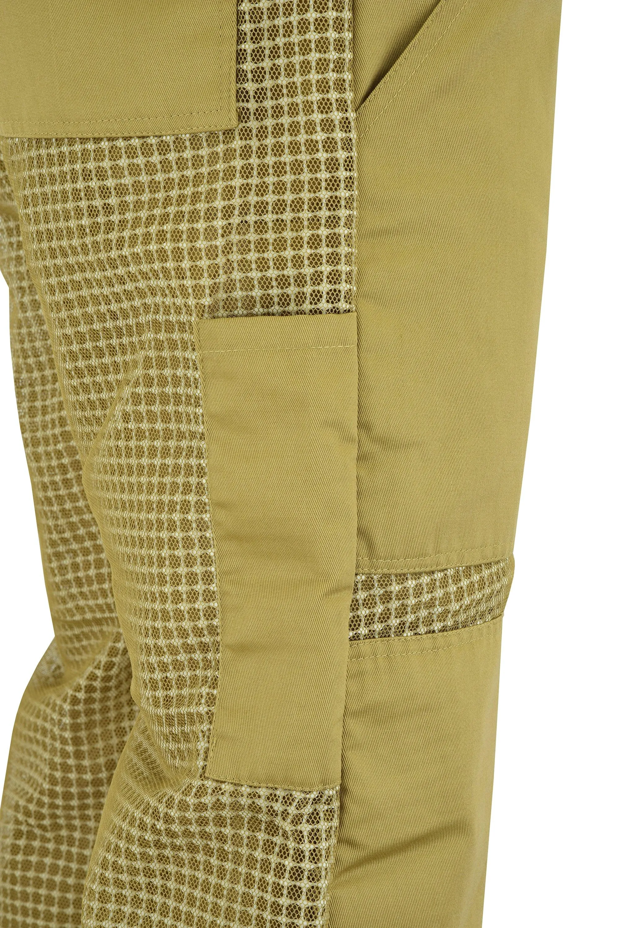 Sting-Proof Ultra-Ventilated 3-Layer Mesh Beekeeping Trouser with Attached Tool Pockets | Brown