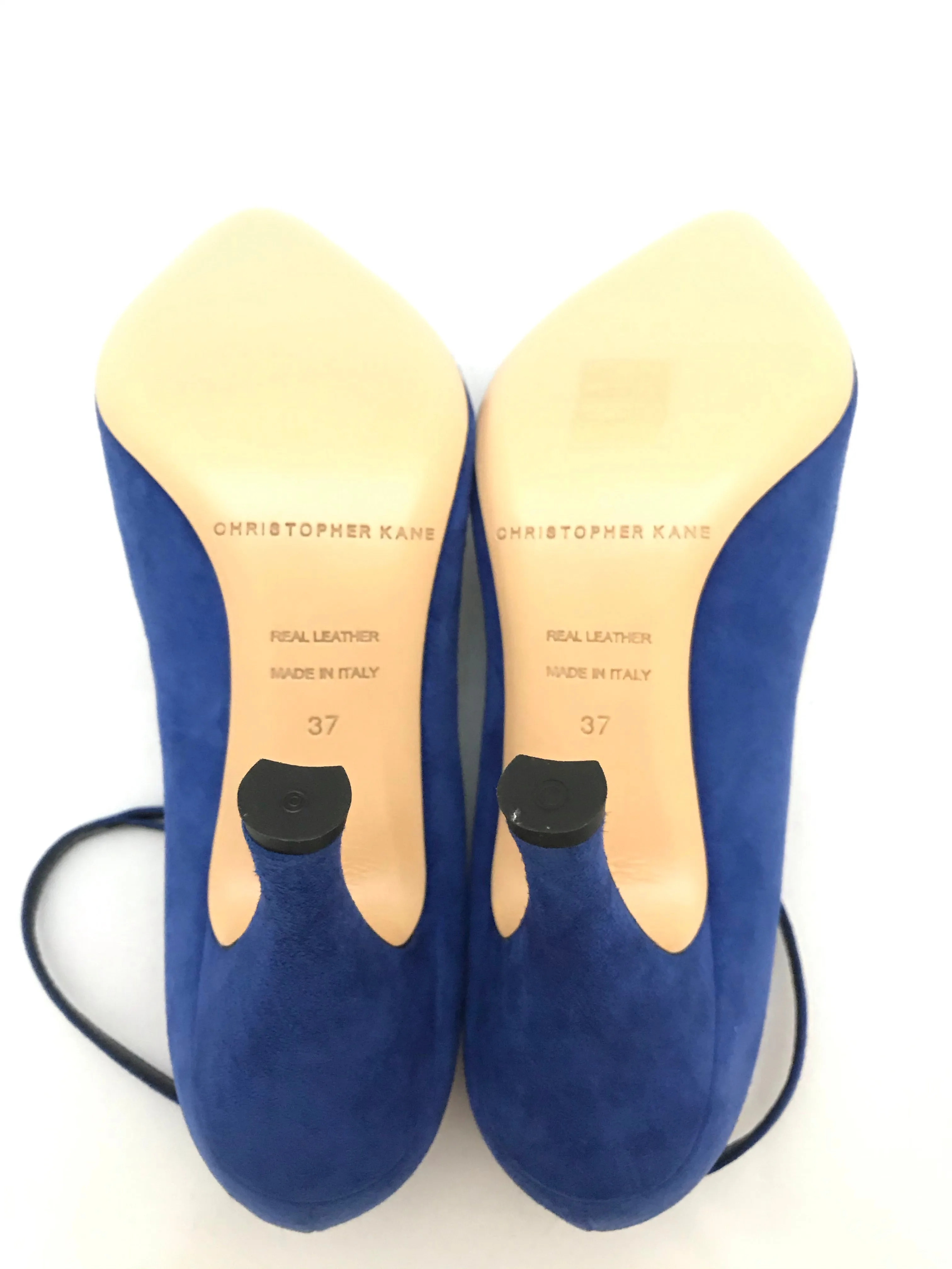 Suede Court Heels