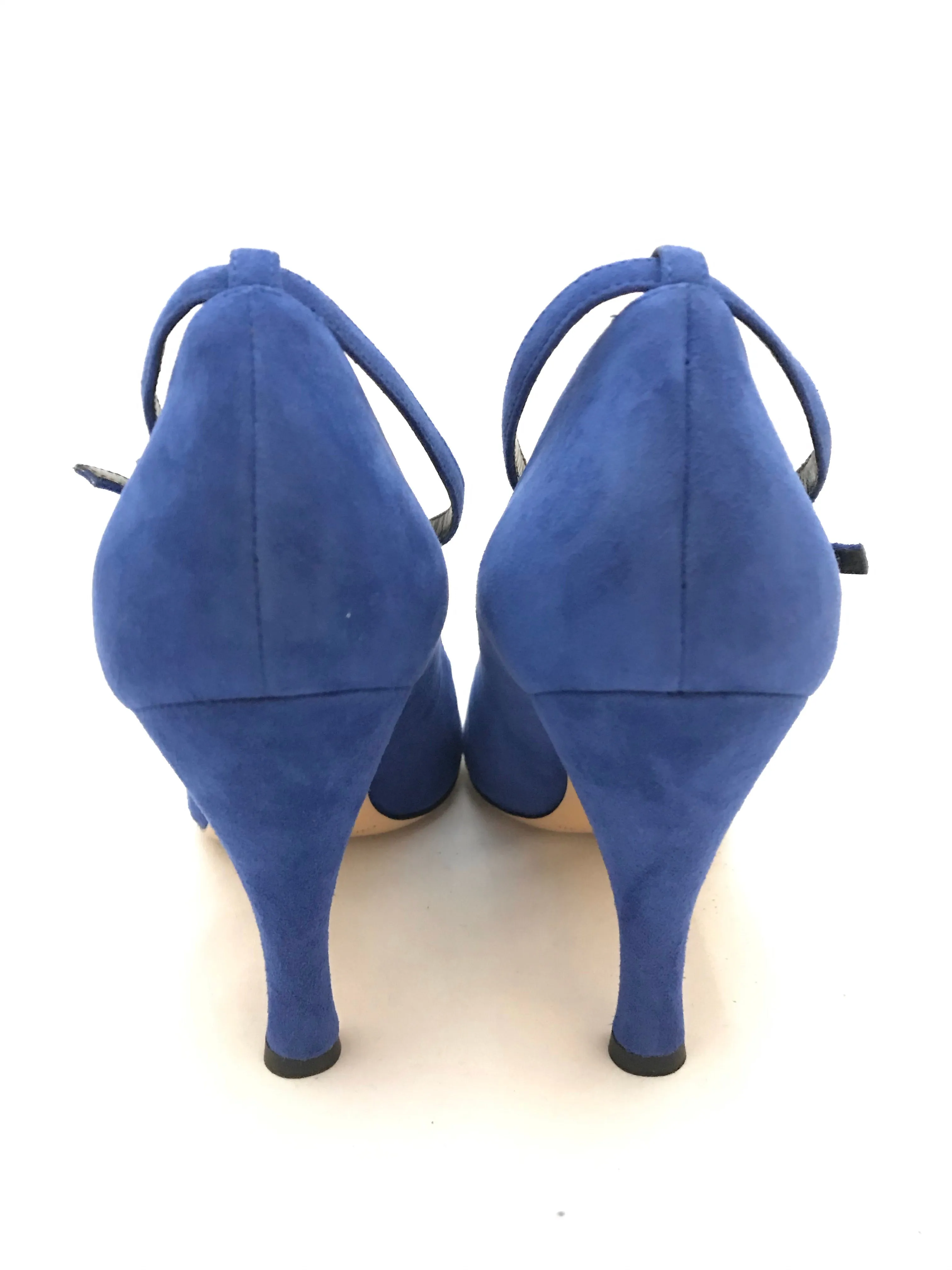 Suede Court Heels