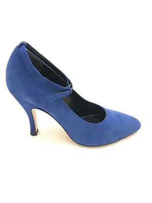 Suede Court Heels