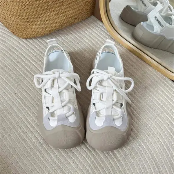 TAVIMART  -  Casual Woman Shoe Wedge Basket Modis All-Match Tennis Female Sports Cute Breathable New Small Scandals Fashion Leisure