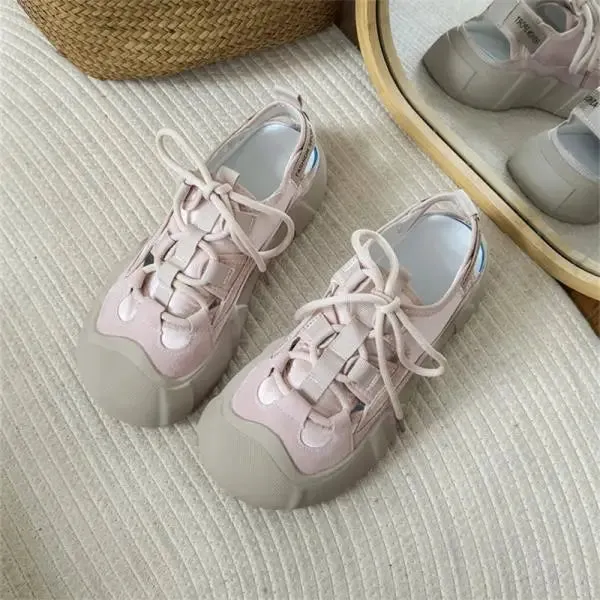 TAVIMART  -  Casual Woman Shoe Wedge Basket Modis All-Match Tennis Female Sports Cute Breathable New Small Scandals Fashion Leisure
