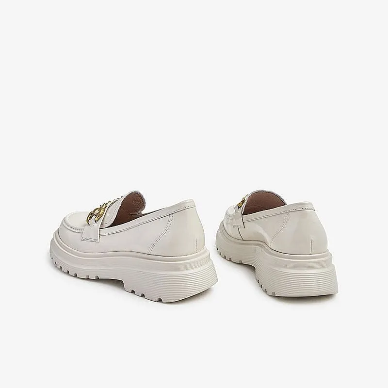 Thick Bottom Retro Loafers