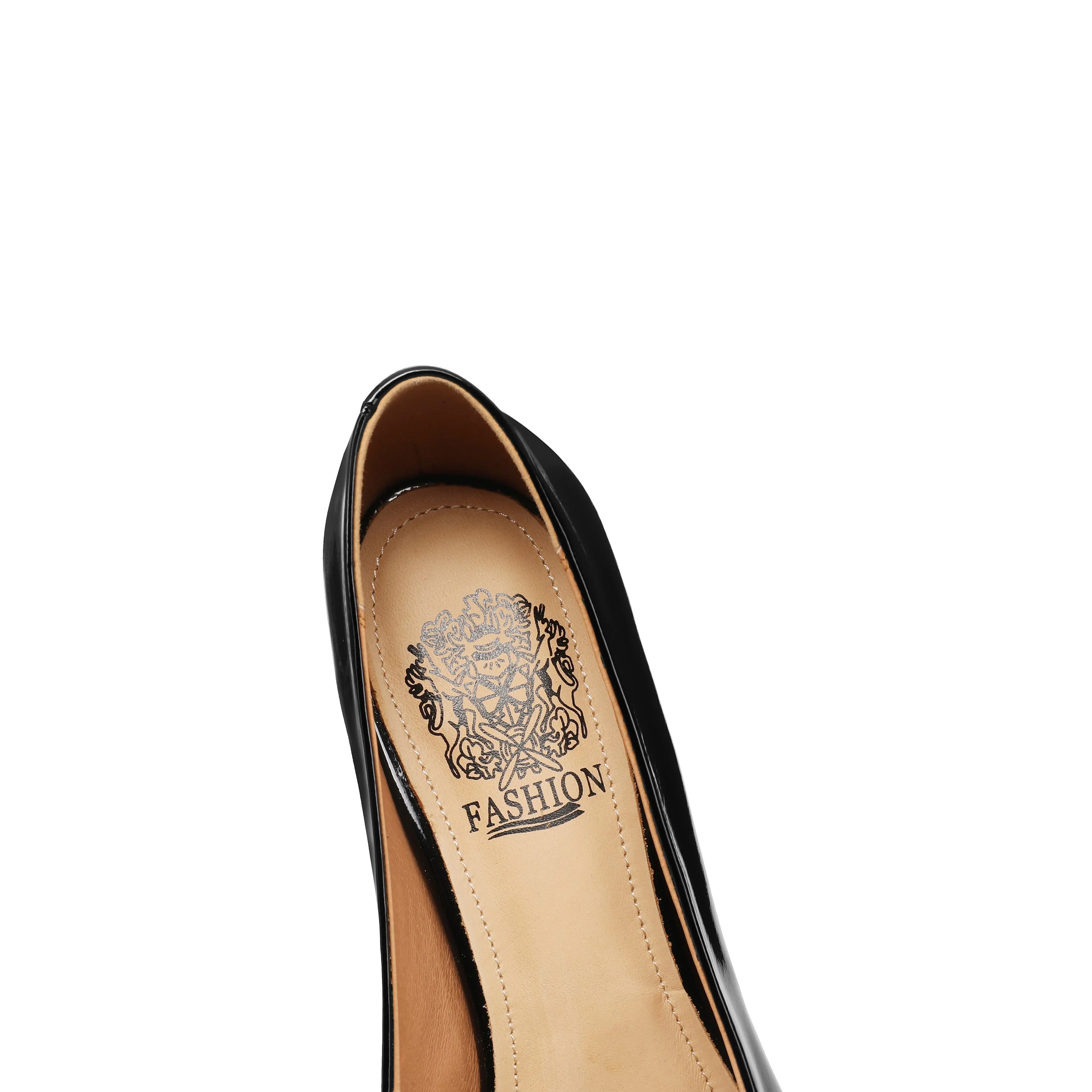 TinaCus Women's Handmade Genuine Leather Pointed Toe Slip On Pumps