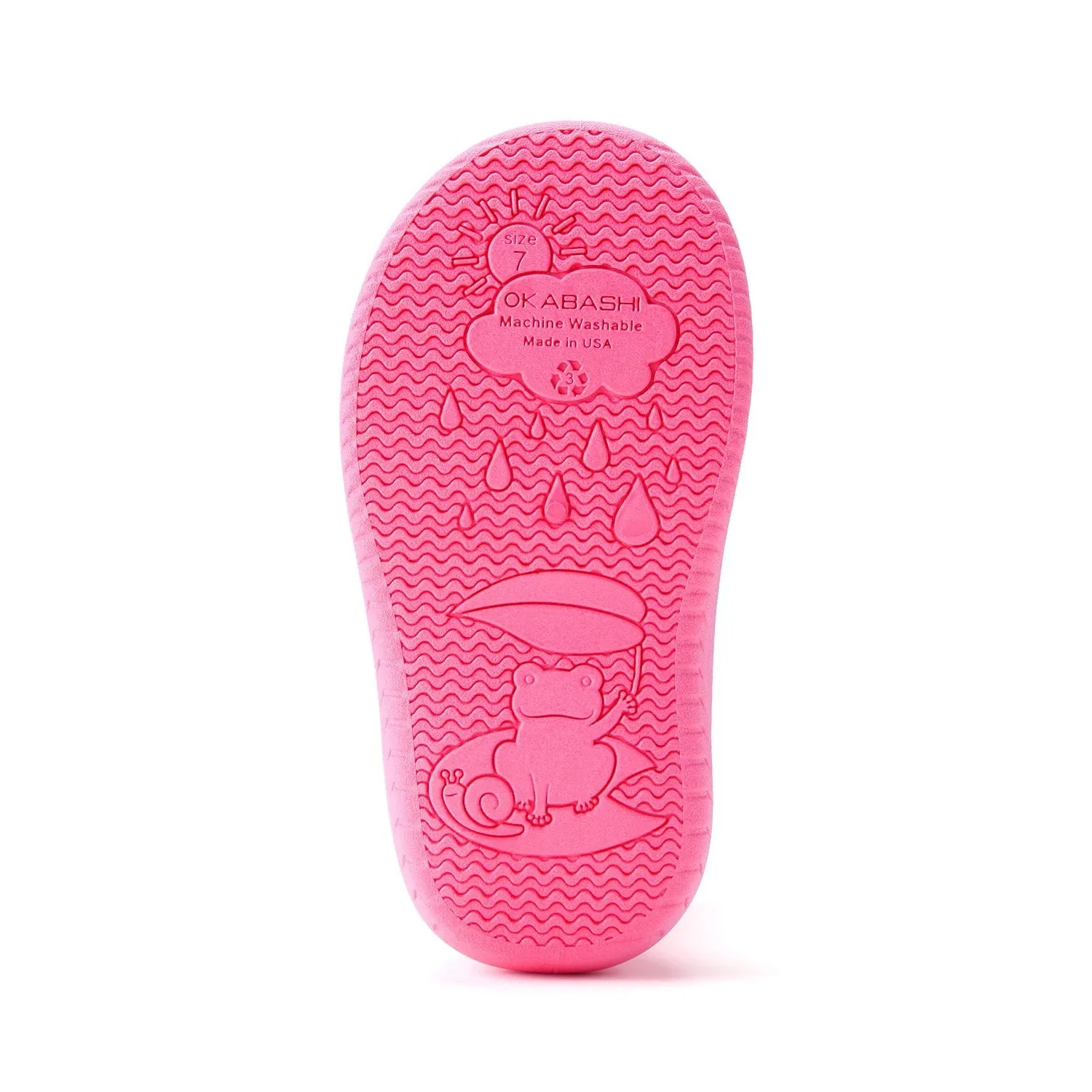 Toddler Kendall Rain Boots, Pink Hearts