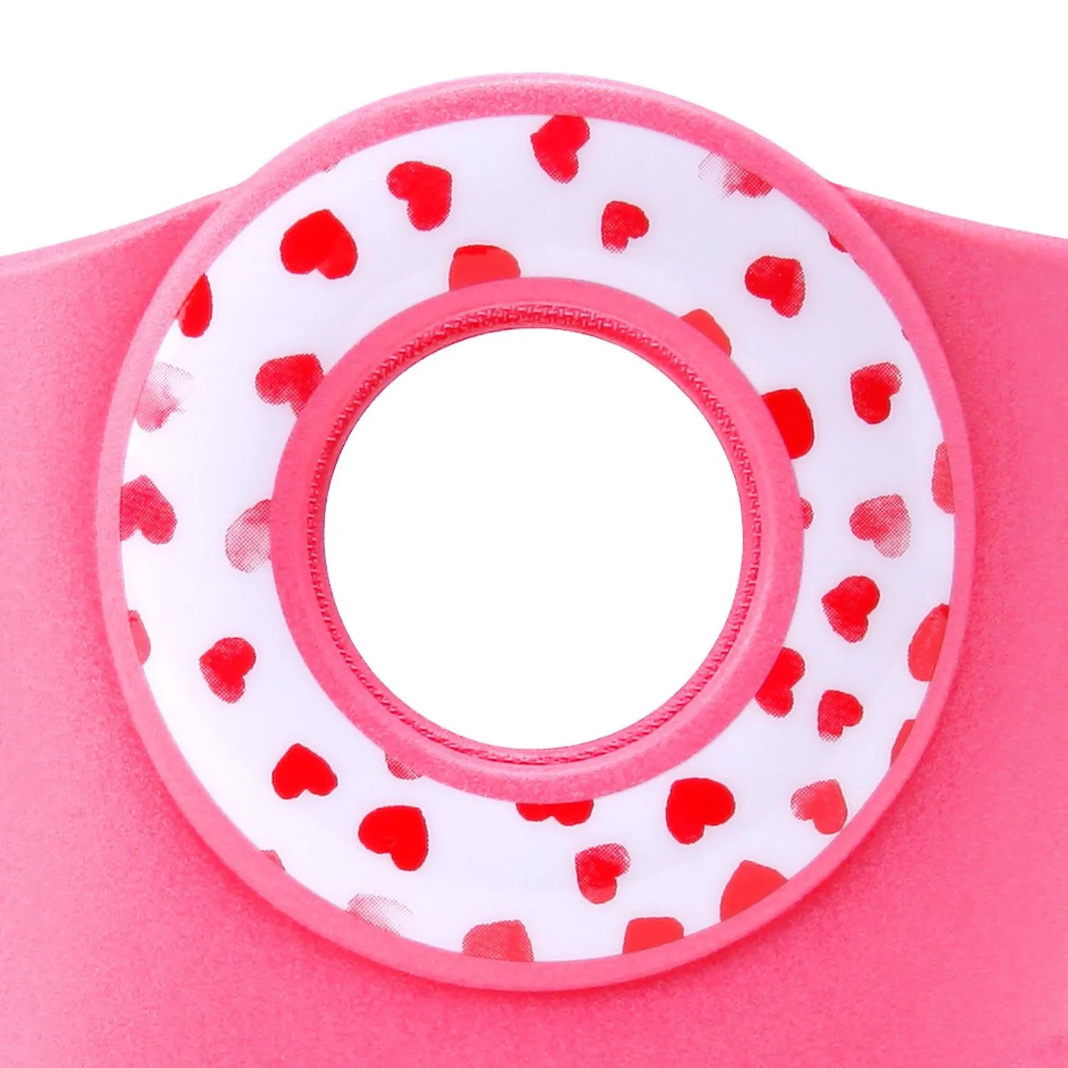 Toddler Kendall Rain Boots, Pink Hearts