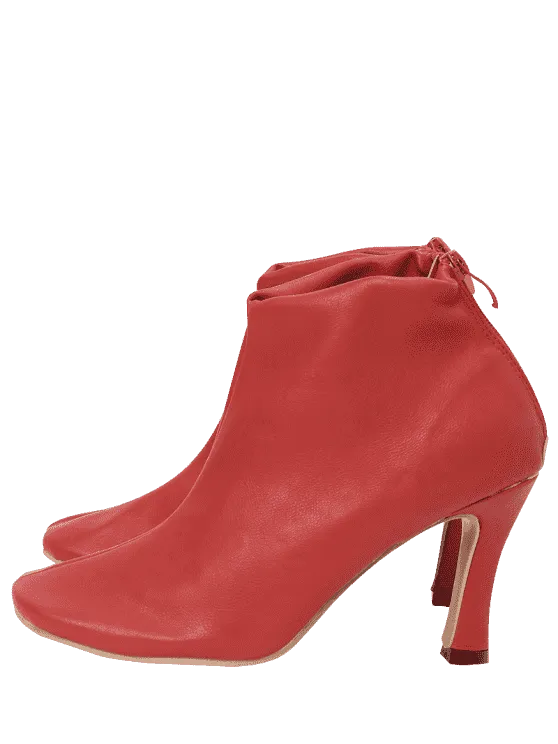 Trendy Stiletto Back Zip Pointed Toe Boots
