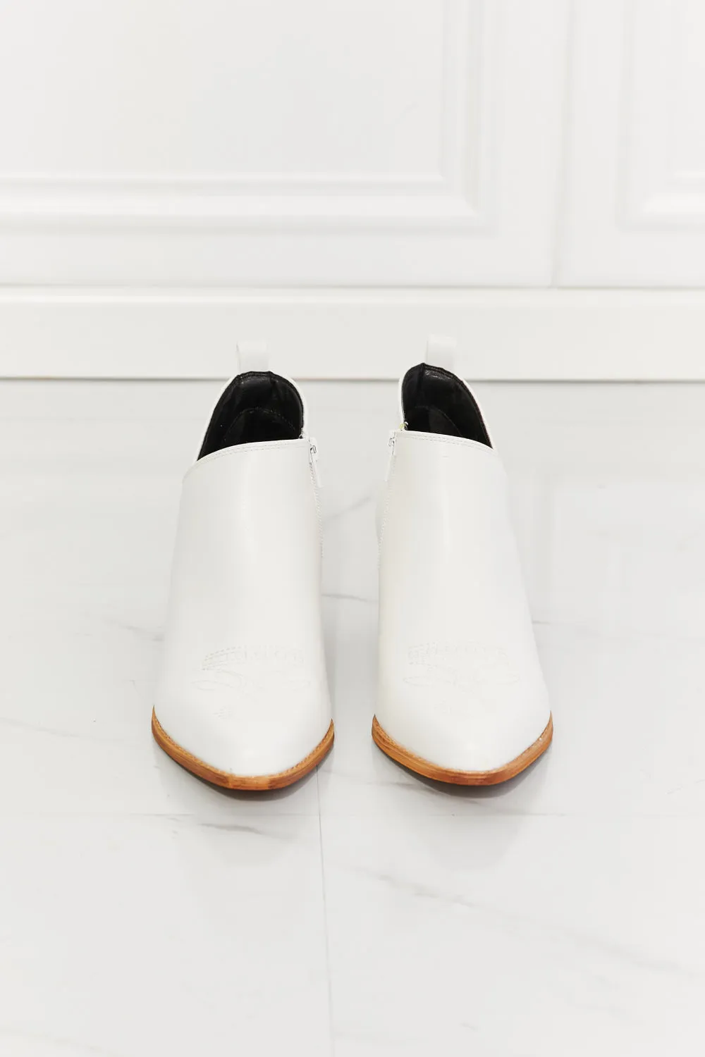 Trust Yourself Embroidered Cowgirl Bootie