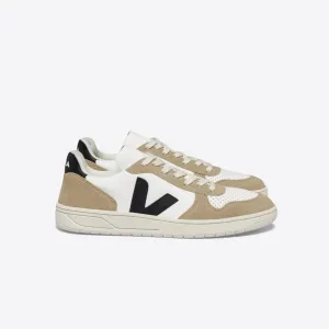 Veja V-10 Sneakers - Leather White Black Sahara