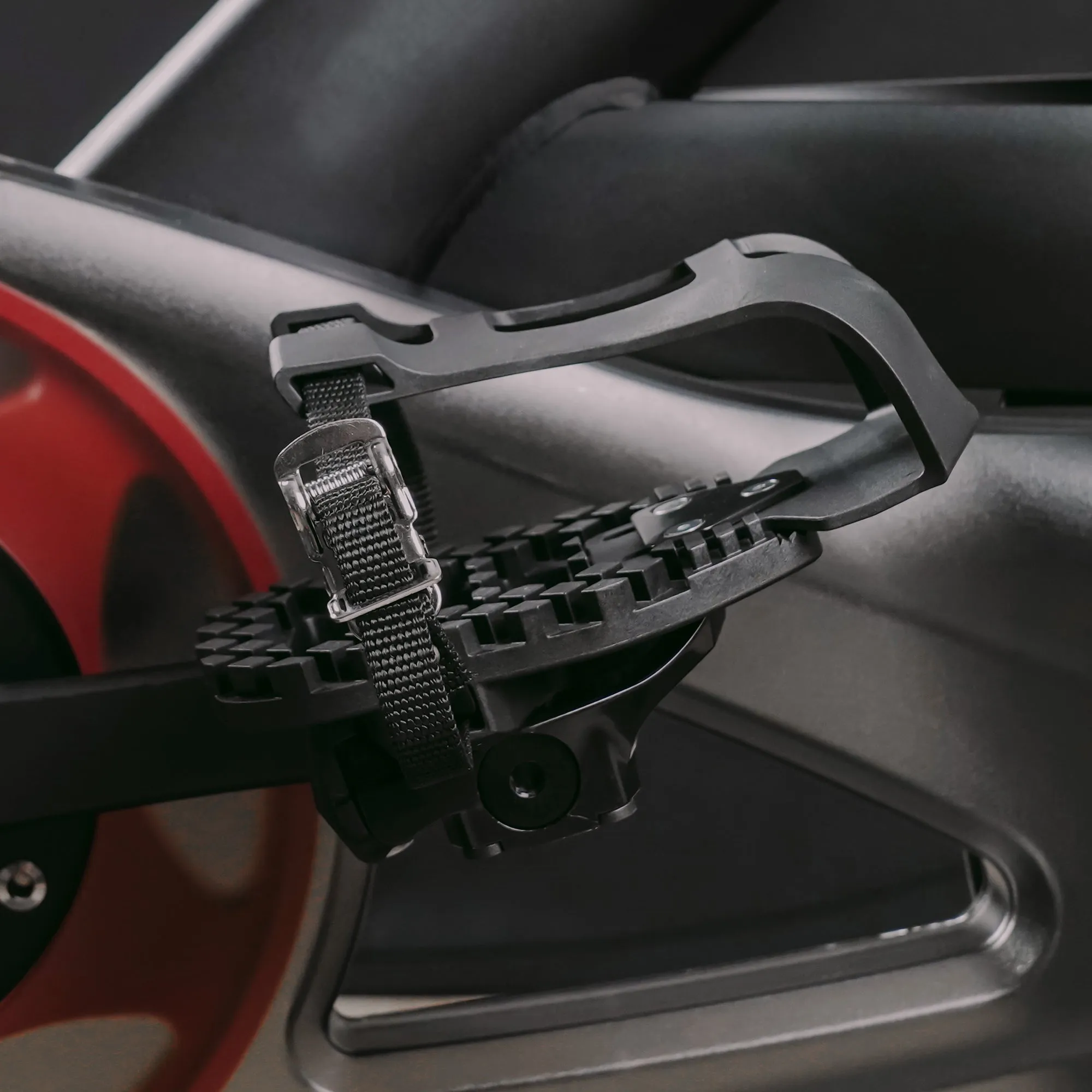 Venzo Bike Bicycle Toe Clips Cage Indoor Exercise Bike Pedal Adapters - Compatible with Peloton Bike Pedal, Convert Look Delta Pedals to Toe Clip Straps Ride with Sneakers - Toe Cages ONLY