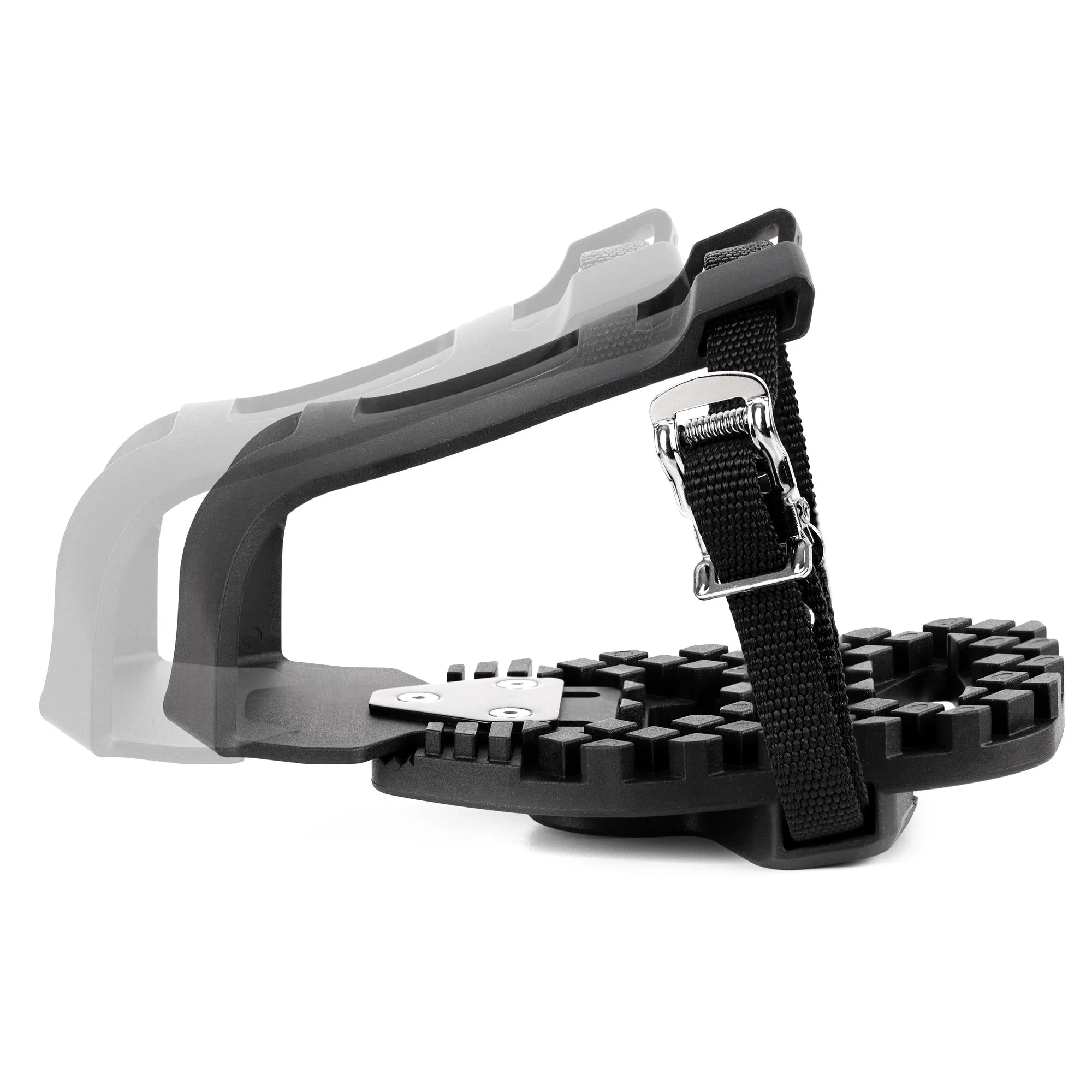 Venzo Bike Bicycle Toe Clips Cage Indoor Exercise Bike Pedal Adapters - Compatible with Peloton Bike Pedal, Convert Look Delta Pedals to Toe Clip Straps Ride with Sneakers - Toe Cages ONLY