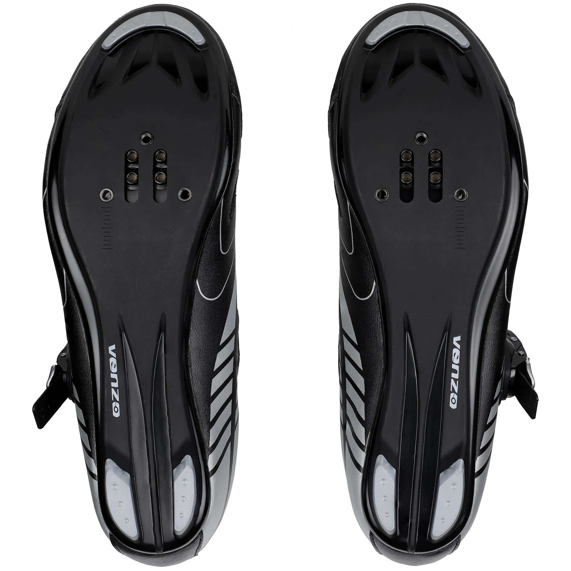 Venzo RX Road Bike Compatible with  SPD SL Look Cycling Shoes and Look Delta Indoor Cleats Black Size 48