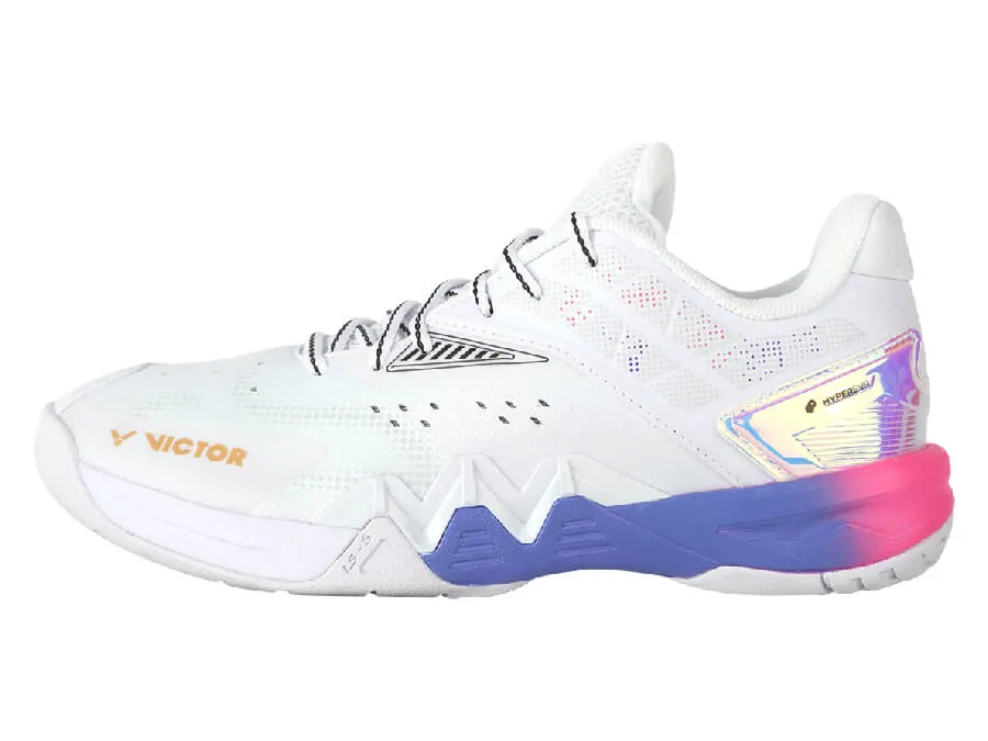 Victor P8500II AJ White/Purple (Stability) Badminton Shoes [CLEARANCE]