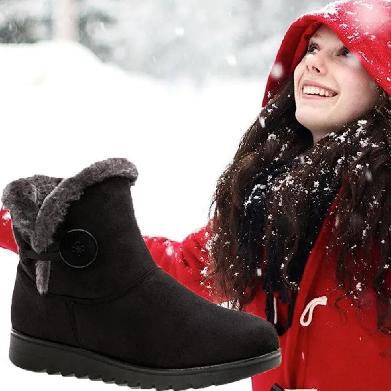 Warm fur lined winter boots for women