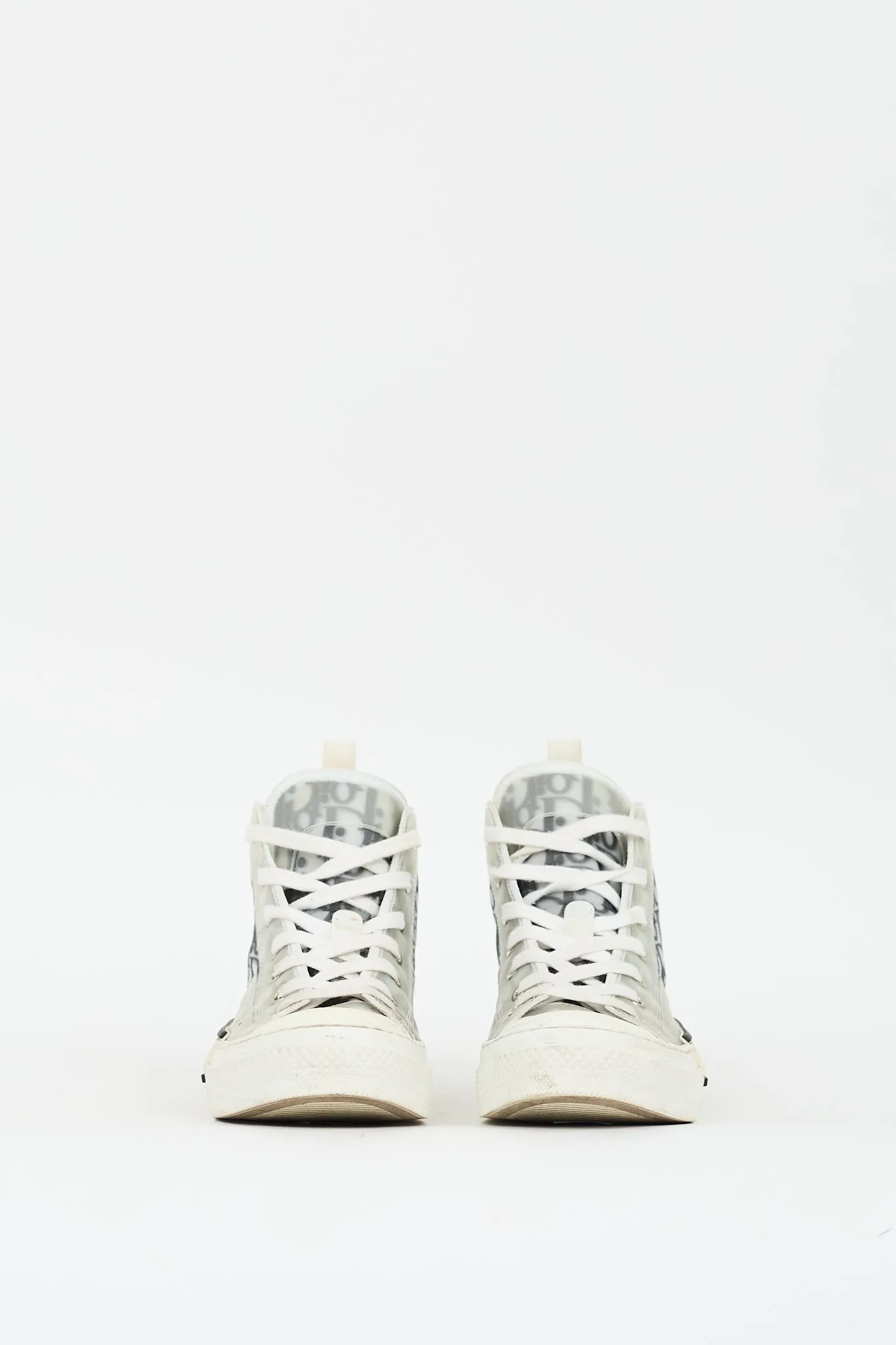 White & Black B23 High Top Sneaker