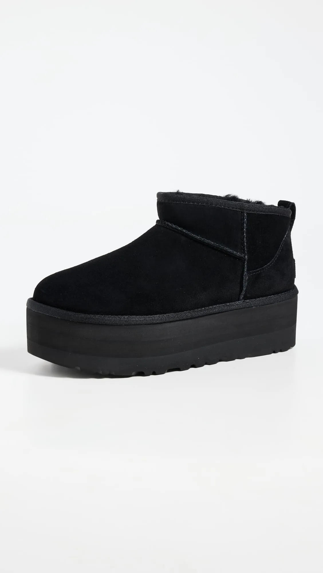 Women's Shoes UGG CLASSIC ULTRA MINI PLATFORM Ankle Boots 1135092 BLACK