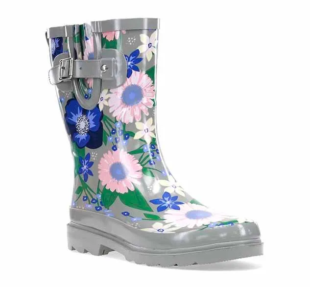 Women's Sweet Scents Mid Rain Boot - Gray