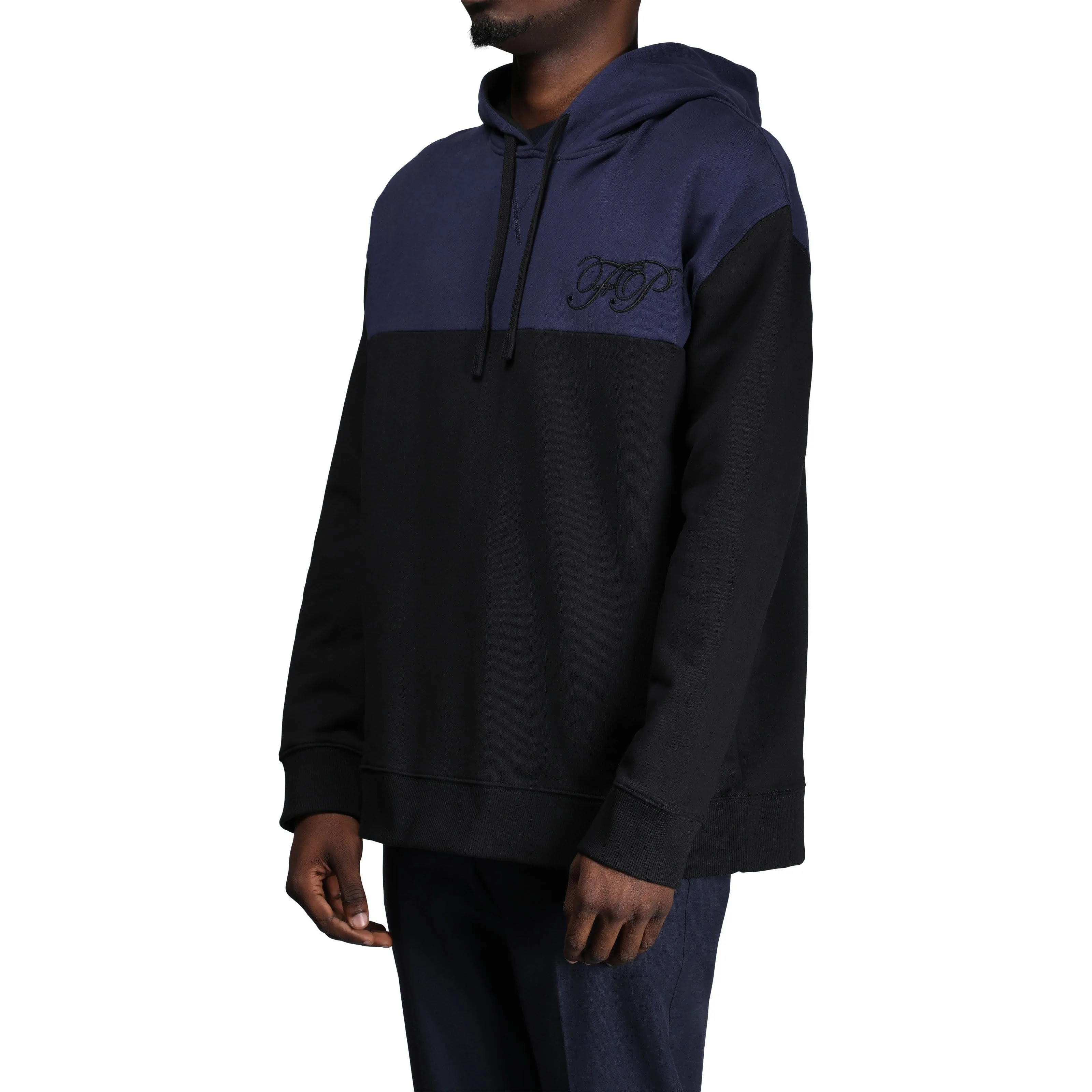 x Raf Simons EMBROIDERED INITIAL HOODED SWEAT