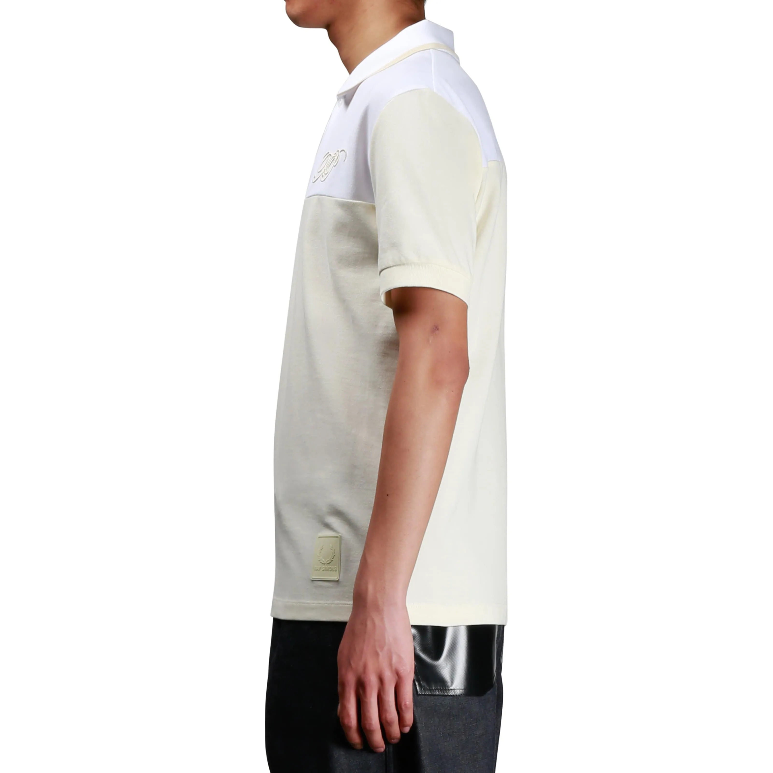 x Raf Simons EMBROIDERED INITIAL PIQUE SHRT