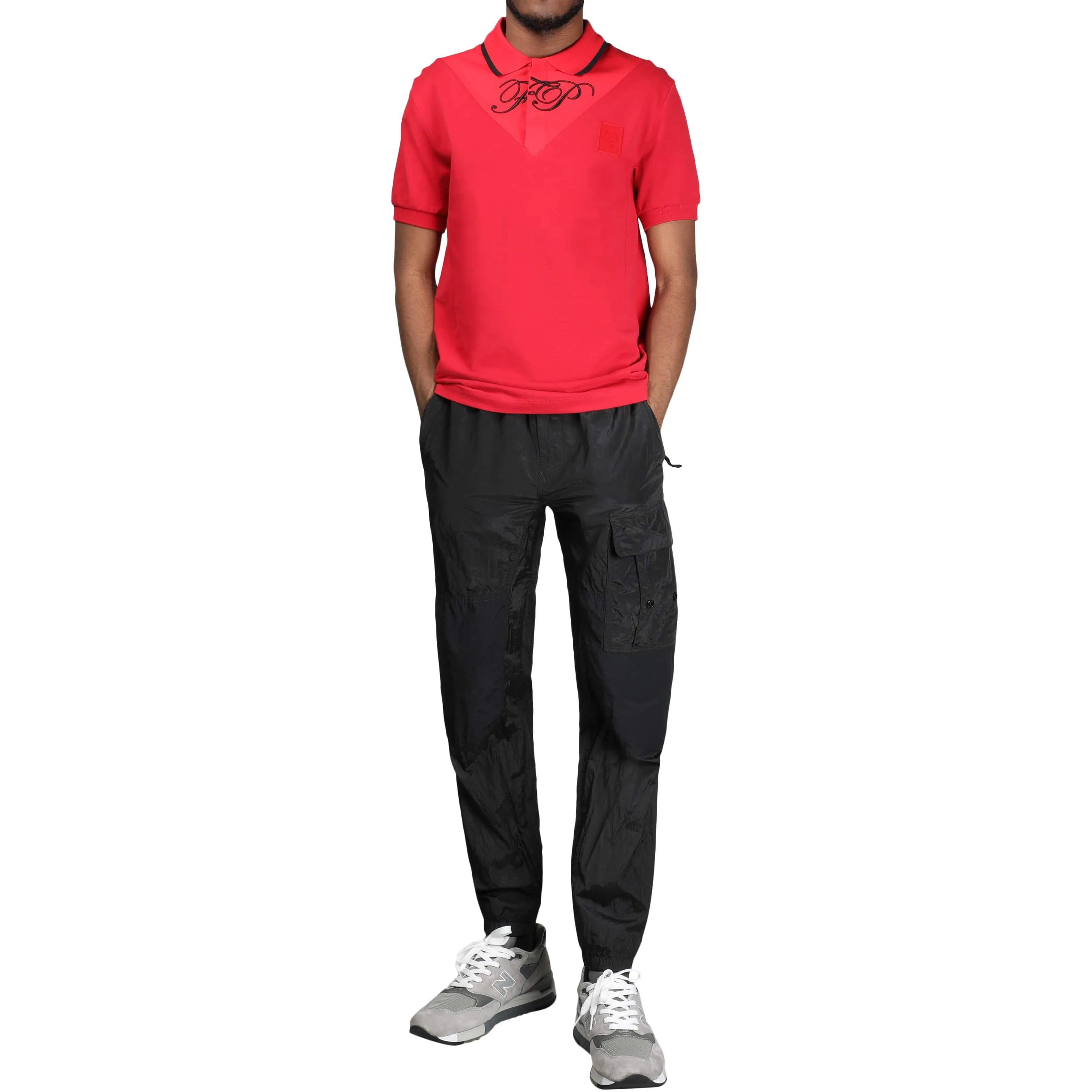 x Raf Simons V-INSERT PIQUE SHIRT