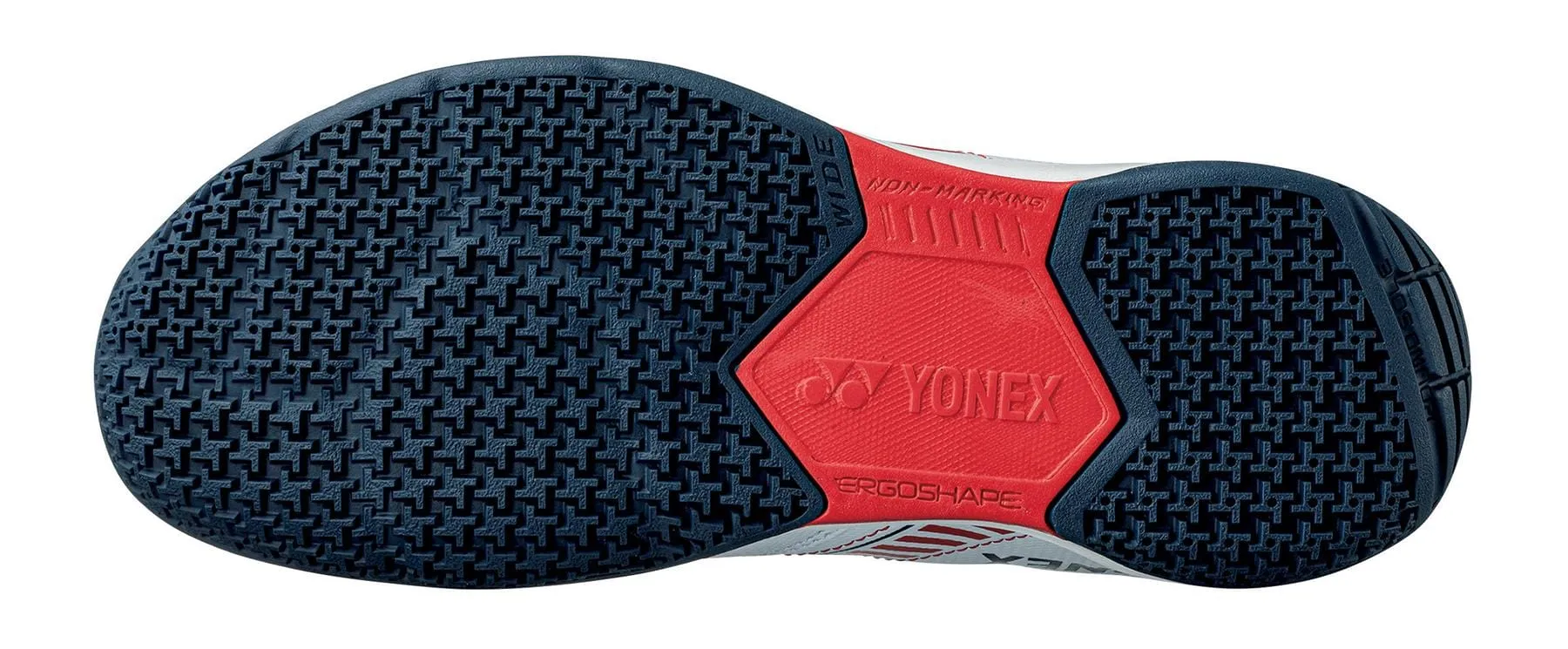 Yonex Power Cushion Strider Flow Mens Wide Badminton Shoes - White / Red