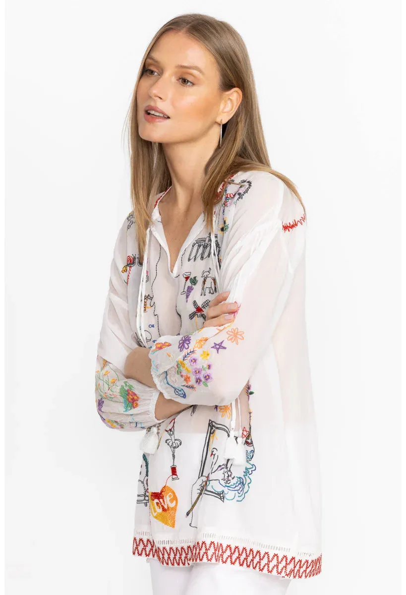 Zadonia Blouse Fatima - White