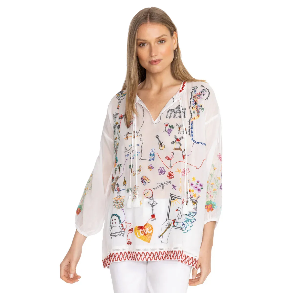 Zadonia Blouse Fatima - White