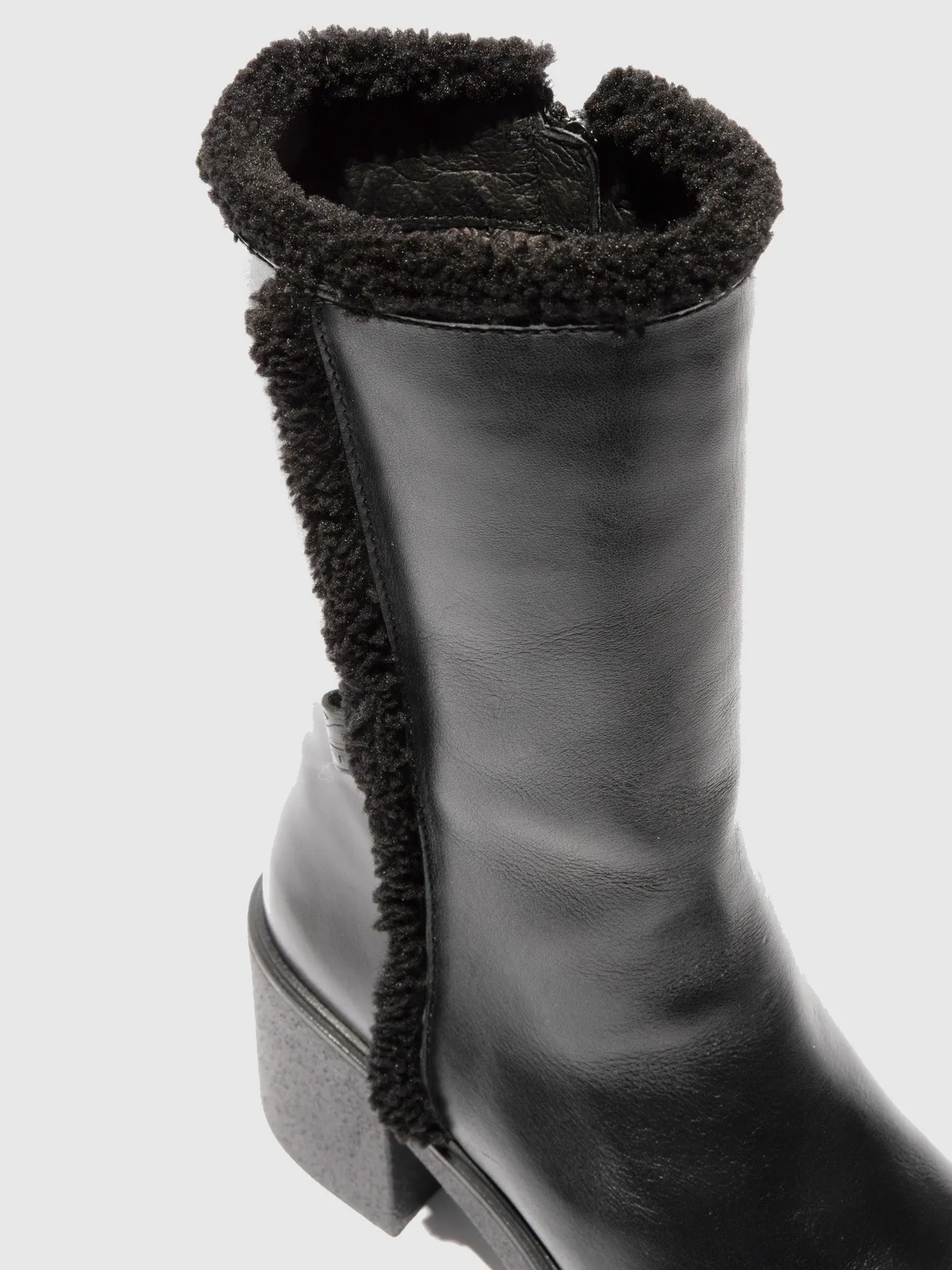 Zip Up Ankle Boots SHIR799FLY NAPPA BLACK